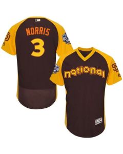 Padres #3 Derek Norris Brown Flexbase Authentic Collection 2016 All-Star National League Stitched MLB Jersey
