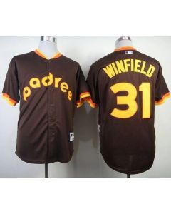 Padres #31 Dave Winfield Coffee 1984 Turn Back The Clock Stitched MLB Jersey