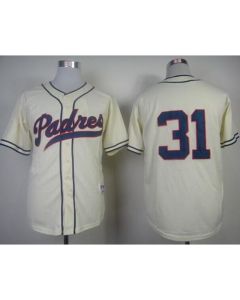 Padres #31 Dave Winfield Cream 1948 Turn Back The Clock Stitched MLB Jersey