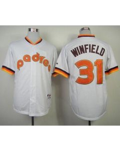 Padres #31 Dave Winfield White 1984 Turn Back The Clock Stitched MLB Jersey