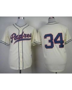 Padres #34 Rollie Fingers Cream 1948 Turn Back The Clock Stitched MLB Jersey