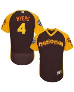 Padres #4 Wil Myers Brown Flexbase Authentic Collection 2016 All-Star National League Stitched MLB Jersey