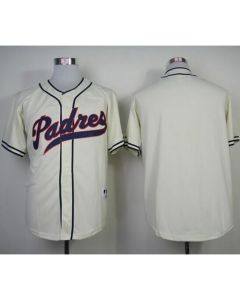 Padres Blank Cream 1948 Turn Back The Clock Stitched MLB Jersey