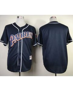 Padres Blank Navy Blue 1998 Turn Back The Clock Stitched MLB Jersey