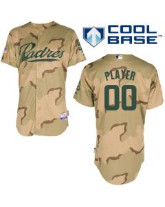 Padres Customized Authentic Desert Camouflage Cool Base MLB Jersey