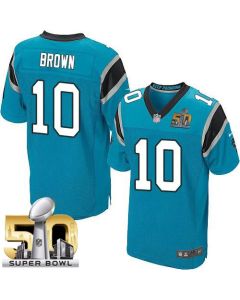 Panthers #10 Corey Brown Blue Alternate Super Bowl 50 Men's Stitched NFL Elite Jersey