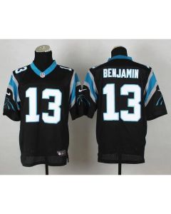 Panthers #13 Kelvin Benjamin Black Team Color Men's Stitched NFL Elite Jersey