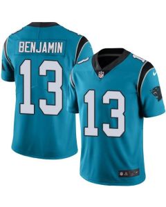 Panthers #13 Kelvin Benjamin Blue Youth Stitched NFL Limited Rush Jersey