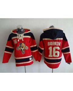 Panthers #16 Aleksander Barkov Red Sawyer Hooded Sweatshirt Stitched NHL Jersey