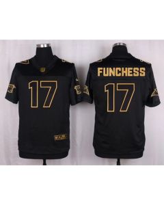 Panthers #17 Devin Funchess Black Men's Stitched NFL Elite Pro Line Gold Collection Jersey