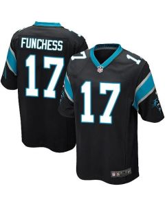 Panthers #17 Devin Funchess Black Team Color Youth Stitched NFL Elite Jersey