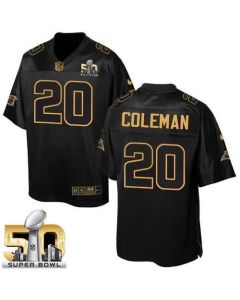 Panthers #20 Kurt Coleman Black Super Bowl 50 Men's Stitched NFL Elite Pro Line Gold Collection Jersey