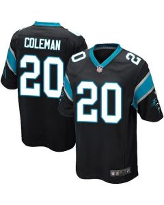 Panthers #20 Kurt Coleman Black Team Color Youth Stitched NFL Elite Jersey