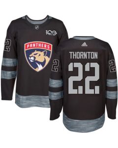 Panthers #22 Shawn Thornton Black 1917-2017 100th Anniversary Stitched NHL Jersey