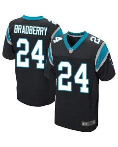 Panthers #24 James Bradberry Black Team Color Men's Stitched NFL Elite Jersey