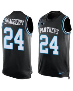 Panthers #24 James Bradberry Black Team Color Men's Stitched NFL Limited Tank Top Jersey