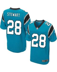 Panthers #28 Jonathan Stewart Blue Alternate Men's Stitched NFL Elite Jersey