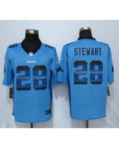 Panthers #28 Jonathan Stewart Blue Alternate Men's Stitched NFL Limited Strobe Jersey