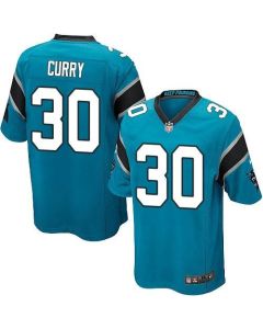 Panthers #30 Stephen Curry Blue Alternate Youth Stitched NFL Elite Jersey