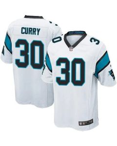 Panthers #30 Stephen Curry White Youth Stitched NFL Elite Jersey