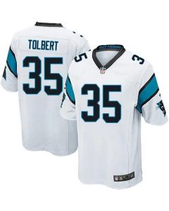 Panthers #35 Mike Tolbert White Youth Stitched NFL Elite Jersey