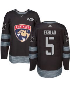 Panthers #5 Aaron Ekblad Black 1917-2017 100th Anniversary Stitched NHL Jersey