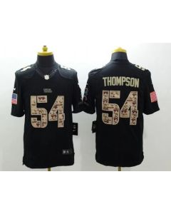 Panthers #54 Shaq Thompson Black Men's Stitched NFL Limited Salute to Service Jersey