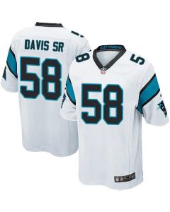 Panthers #58 Thomas Davis Sr White Youth Stitched NFL Elite Jersey
