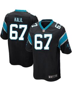 Panthers #67 Ryan Kalil Black Team Color Youth Stitched NFL Elite Jersey
