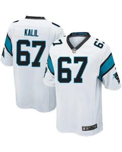 Panthers #67 Ryan Kalil White Youth Stitched NFL Elite Jersey
