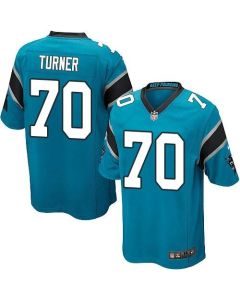 Panthers #70 Trai Turner Blue Alternate Youth Stitched NFL Elite Jersey
