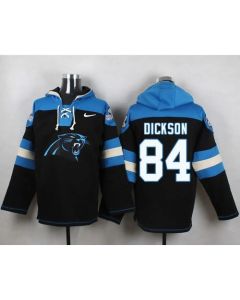 Panthers #84 Ed Dickson Black Player Pullover NFL Hoodie