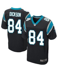 Panthers #84 Ed Dickson Black Team Color Men's Stitched NFL Elite Jersey
