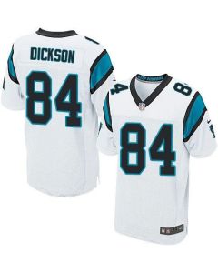 Panthers #84 Ed Dickson White Men's Stitched NFL Elite Jersey