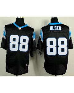 Panthers #88 Greg Olsen Black Team Color Men's Stitched NFL Elite Jersey