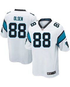 Panthers #88 Greg Olsen White Youth Stitched NFL Elite Jersey