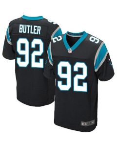 Panthers #92 Vernon Butler Black Team Color Men's Stitched NFL Elite Jersey