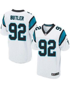 Panthers #92 Vernon Butler White Men's Stitched NFL Elite Jersey
