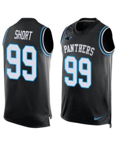 Panthers #99 Kawann Short Black Team Color Men's Stitched NFL Limited Tank Top Jersey