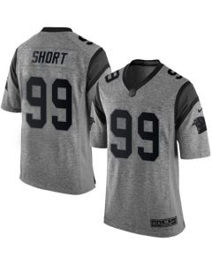 Panthers #99 Kawann Short Gray Men's Stitched NFL Limited Gridiron Gray Jersey