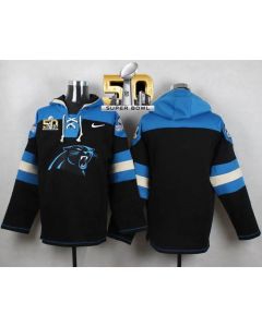Panthers Blank Black Super Bowl 50 Player Pullover NFL Hoodie