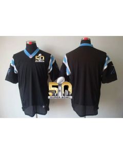 Panthers Blank Black Team Color Super Bowl 50 Men's Stitched NFL Elite Jersey