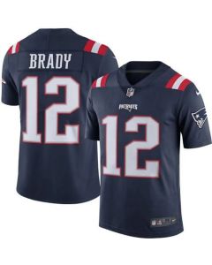 Patriots #12 Tom Brady Navy Blue Youth Stitched NFL Limited Rush Jersey