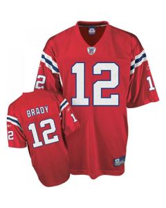 Patriots #12 Tom Brady Red Stitched Youth NFL Jersey