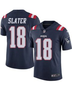 Patriots #18 Matt Slater Navy Blue Men's Stitched NFL Limited Rush Jersey
