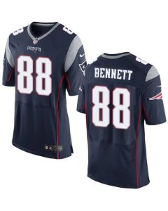 Patriots #88 Martellus Bennett Navy Blue Team Color Men's Stitched NFL Elite Jersey