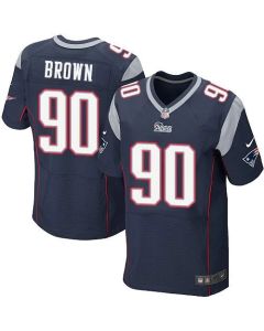 Patriots #90 Malcom Brown Navy Blue Team Color Men's Stitched NFL Elite Jersey
