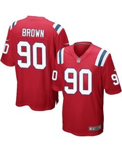 Patriots #90 Malcom Brown Red Alternate Youth Stitched NFL Elite Jersey