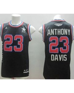 Pelicans #23 Anthony Davis Black 2015 All Star Stitched NBA Jersey