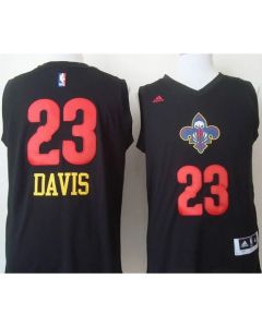 Pelicans #23 Anthony Davis Black New Fashion Stitched NBA Jersey